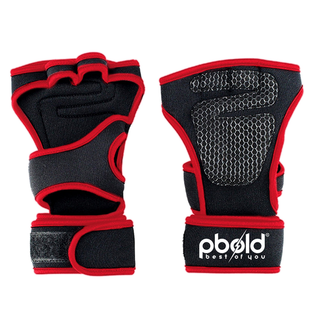 Guantes Gimnasio Con Muñequera V2 Pbold